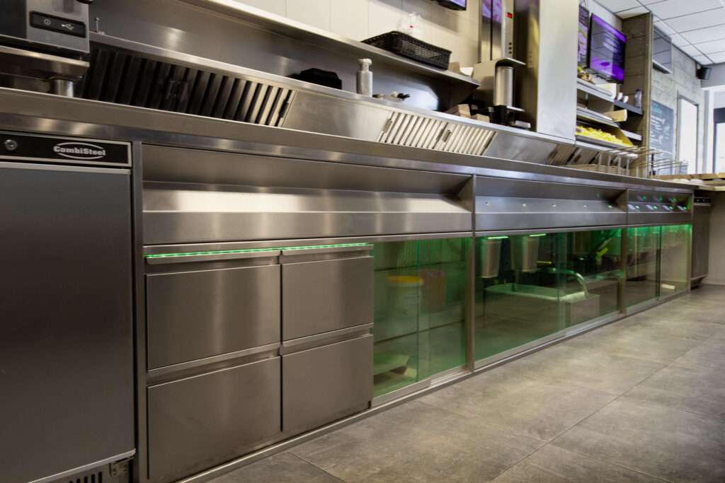 Freidora con iluminación LED RWI Fryers